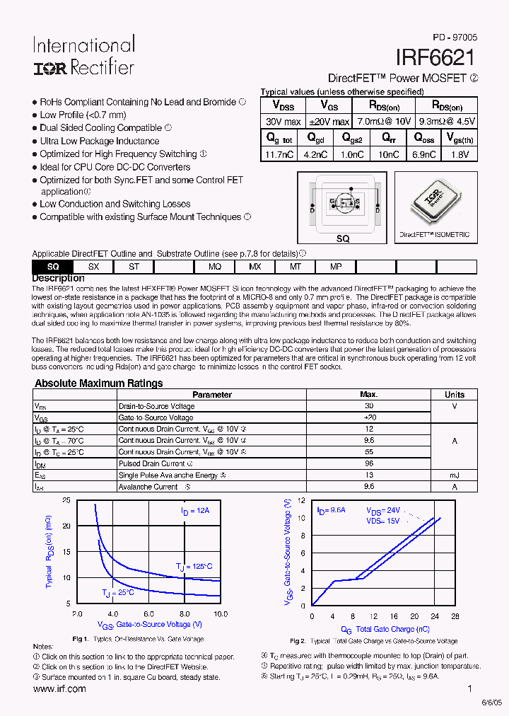 IRF6621_448692.PDF Datasheet