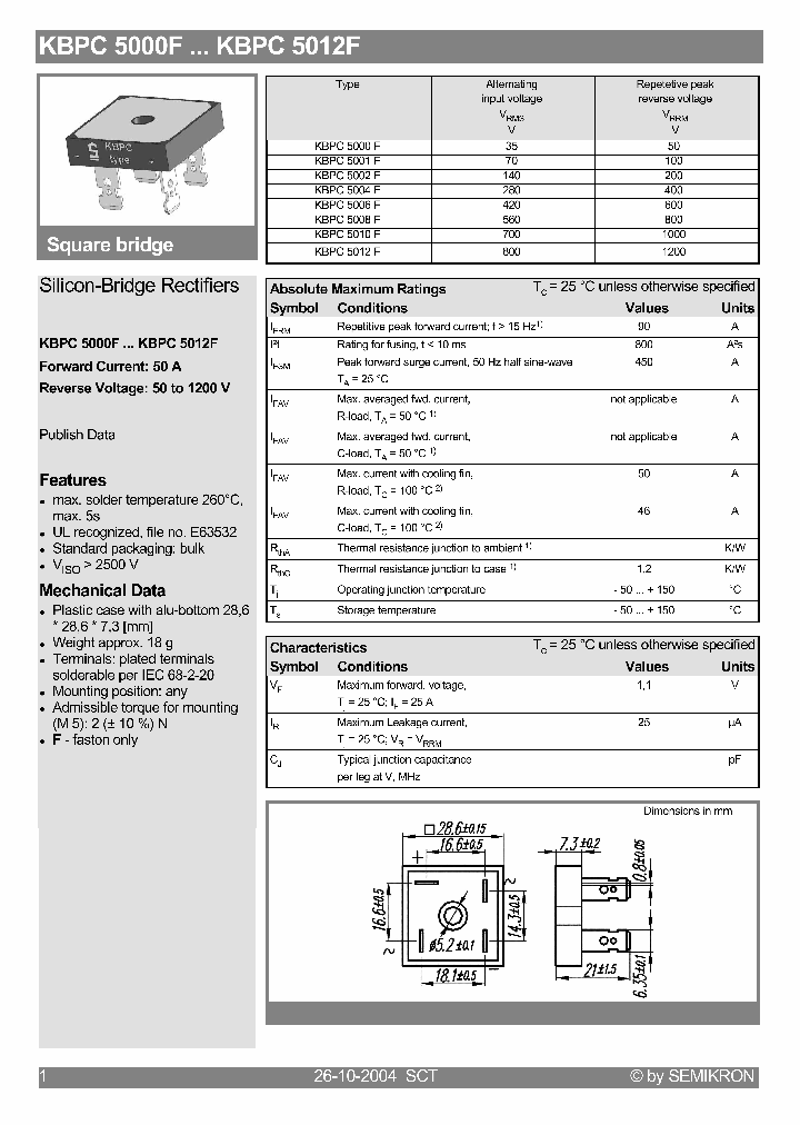 KBPC5000F_480922.PDF Datasheet Download --- IC-ON-LINE