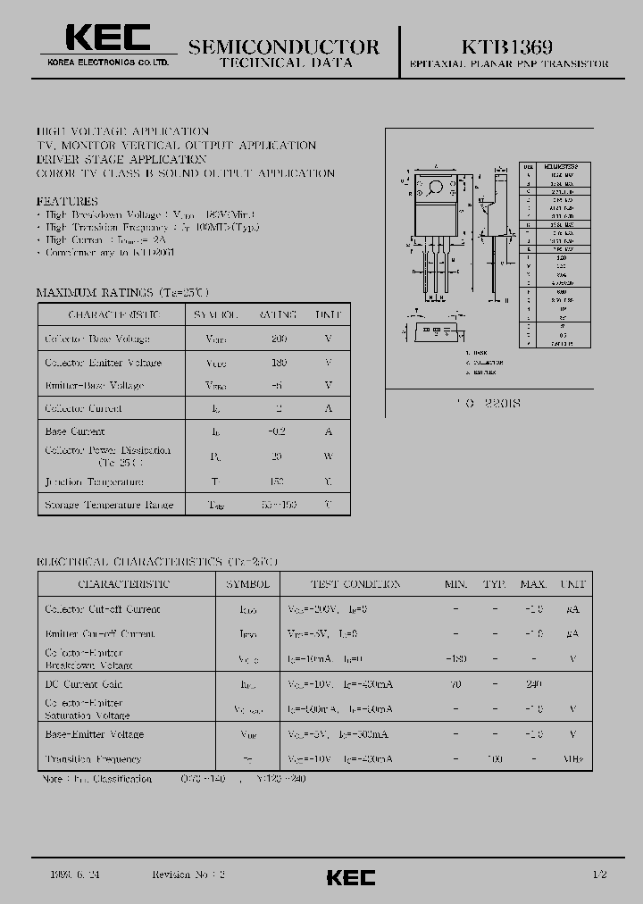 KTB1369_464923.PDF Datasheet