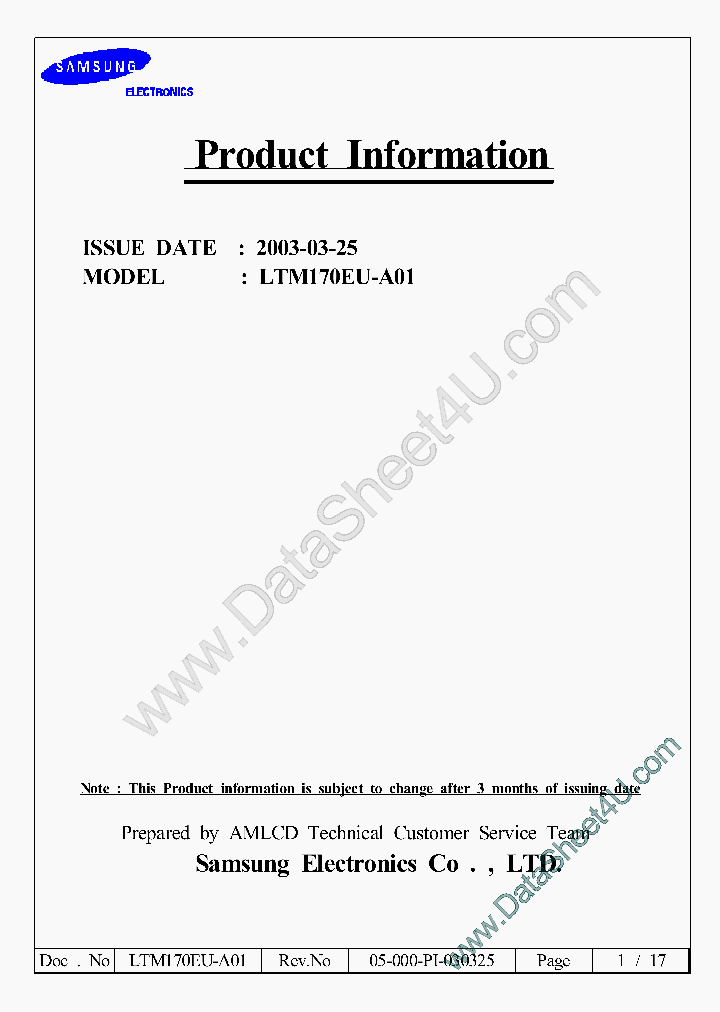 LTM170EU-A01_471329.PDF Datasheet