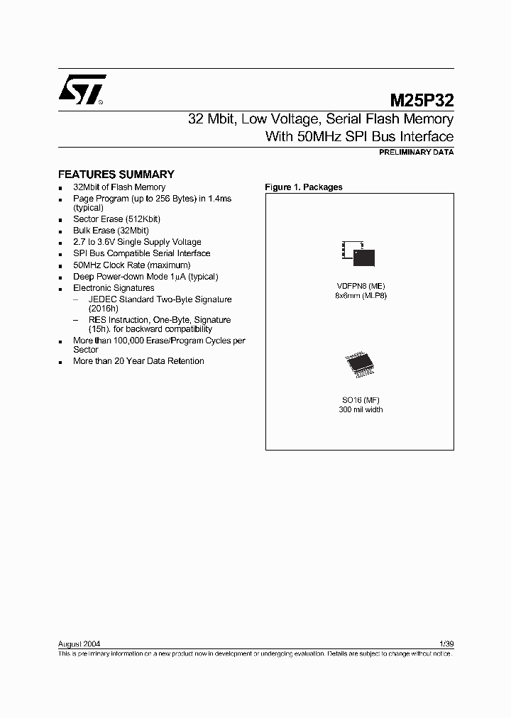 M25P32_457052.PDF Datasheet