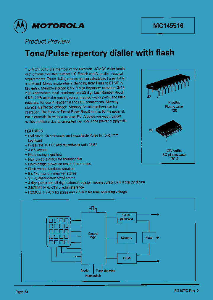 MC145516_143483.PDF Datasheet