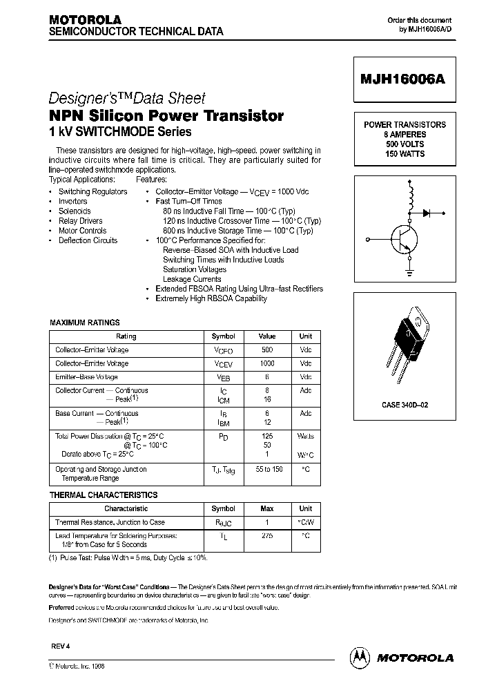 MJH16006_434974.PDF Datasheet