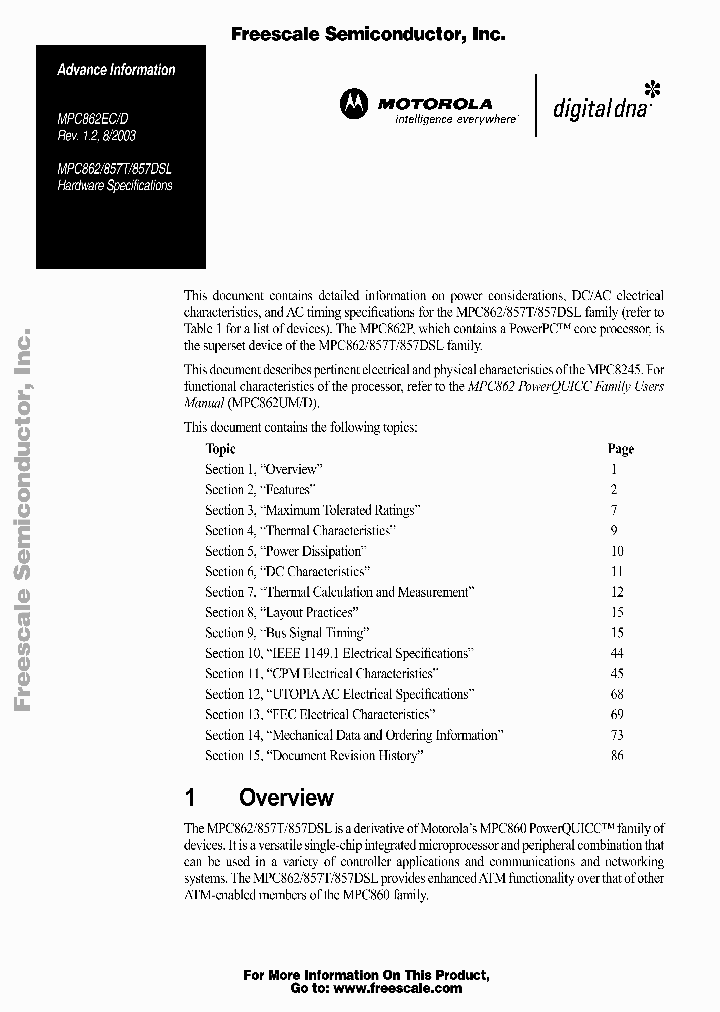 MPC857T_307683.PDF Datasheet