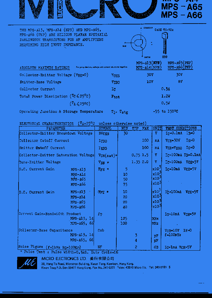 MPS-A13_344919.PDF Datasheet