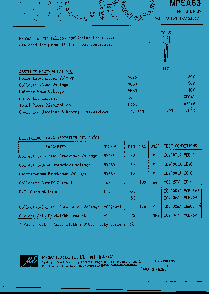 MPSA63_469809.PDF Datasheet