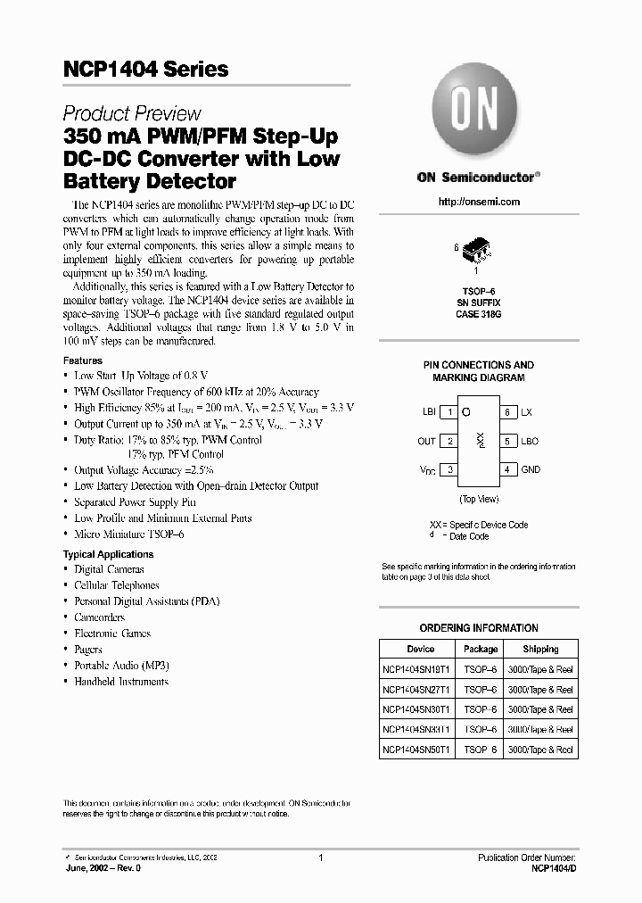 NCP1404SN30T1_486610.PDF Datasheet