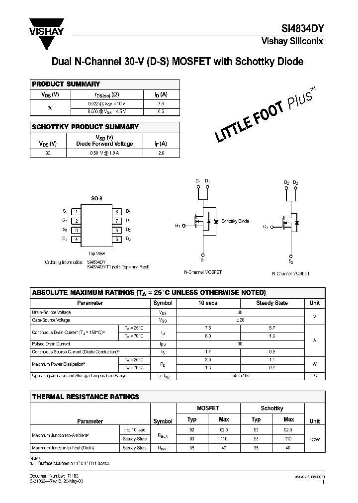SI4834DY_482132.PDF Datasheet