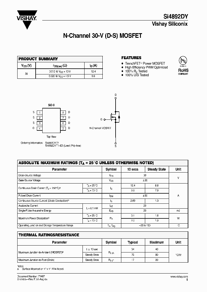 SI4892DY_435605.PDF Datasheet