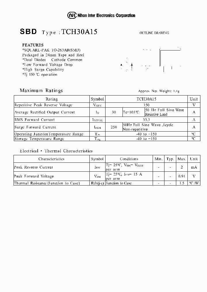 TCH30A15_459379.PDF Datasheet