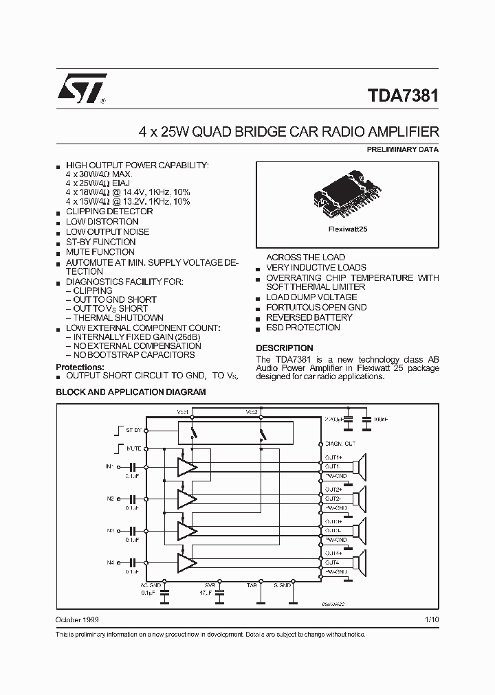 TDA7381_391953.PDF Datasheet