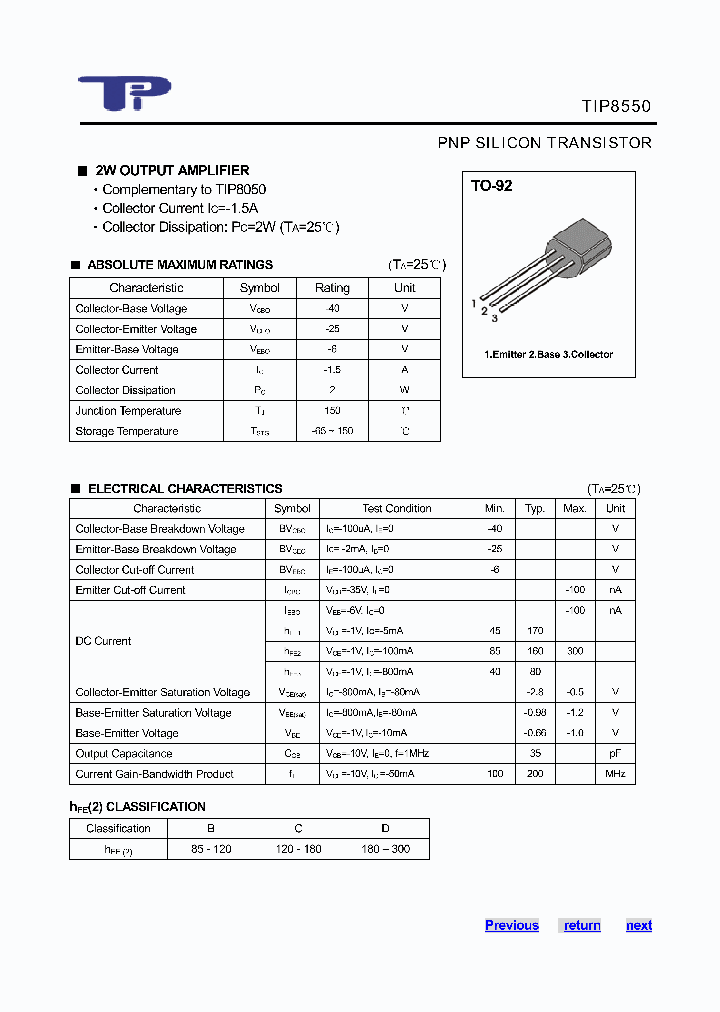 TIP8B550_446327.PDF Datasheet