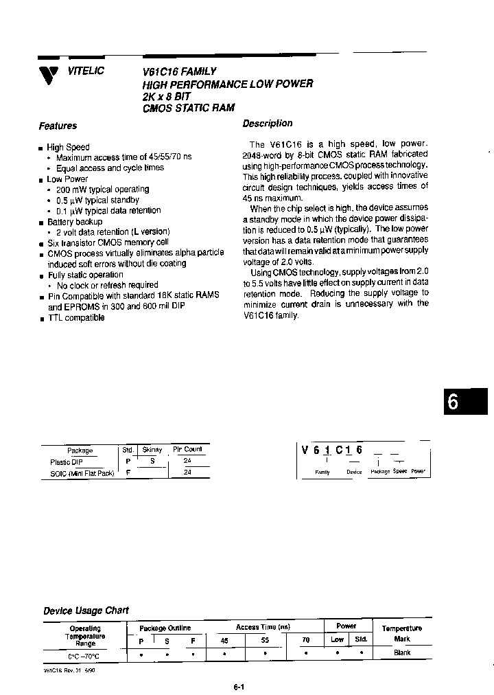 V61C16_474310.PDF Datasheet