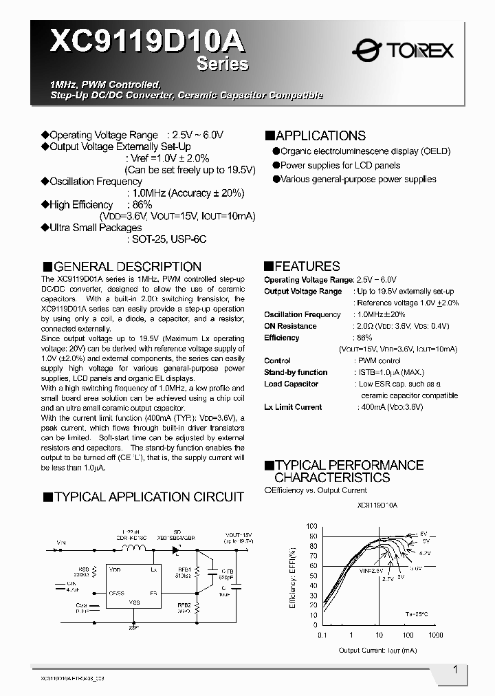 XC9119D10AEL_427524.PDF Datasheet