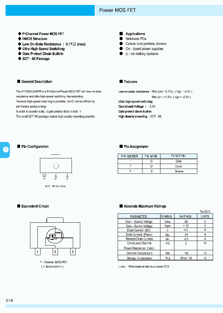 XP162A12A6PR_451370.PDF Datasheet