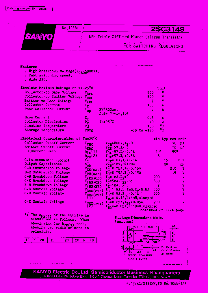 2SC3149_525315.PDF Datasheet