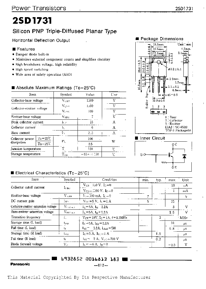 2SD1731_521755.PDF Datasheet