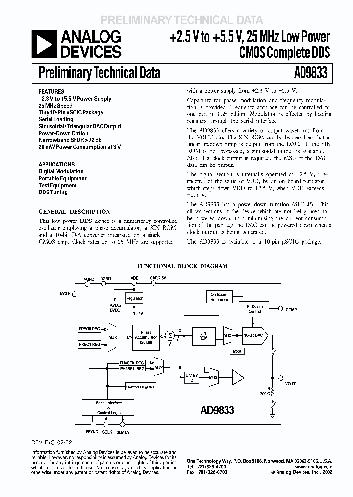 AD9833BRM_509670.PDF Datasheet