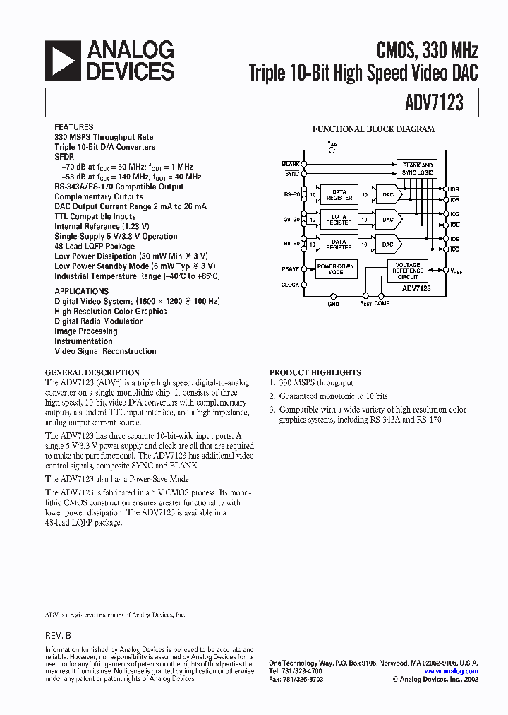 ADV7123_541841.PDF Datasheet