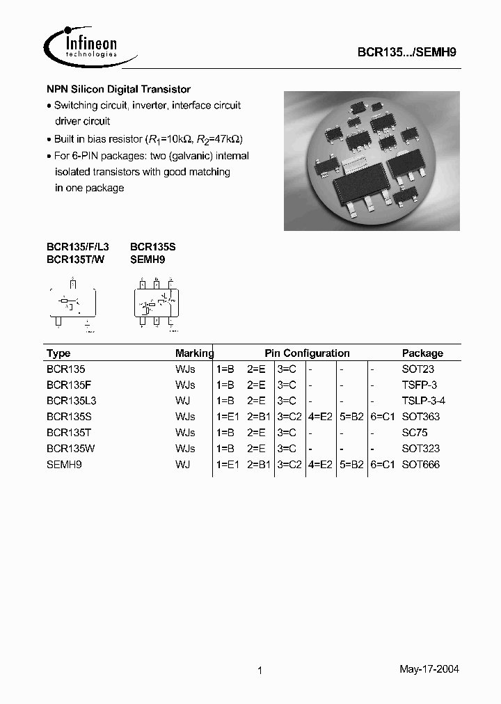 BCR135T_517799.PDF Datasheet