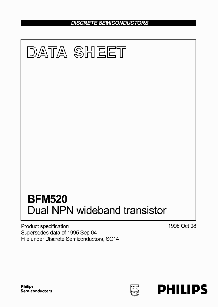 BFM520_519101.PDF Datasheet