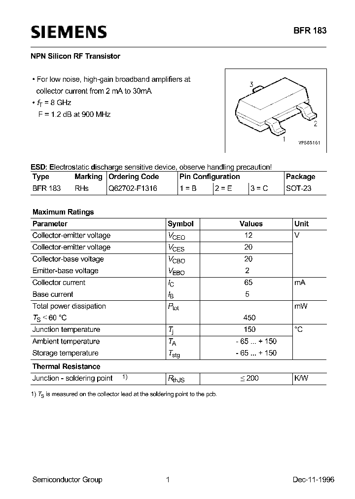 BFR183_500981.PDF Datasheet