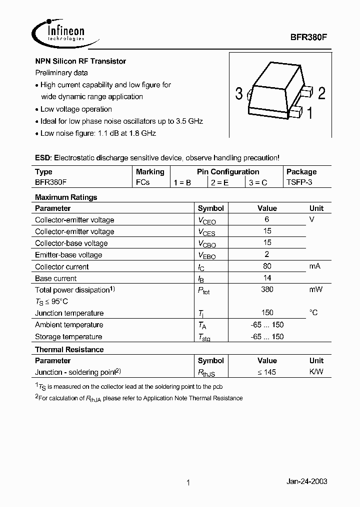 BFR380_532825.PDF Datasheet