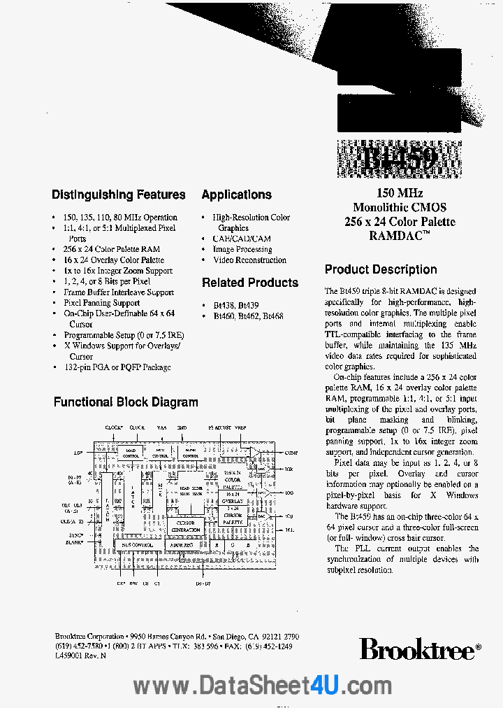 BT459_541029.PDF Datasheet