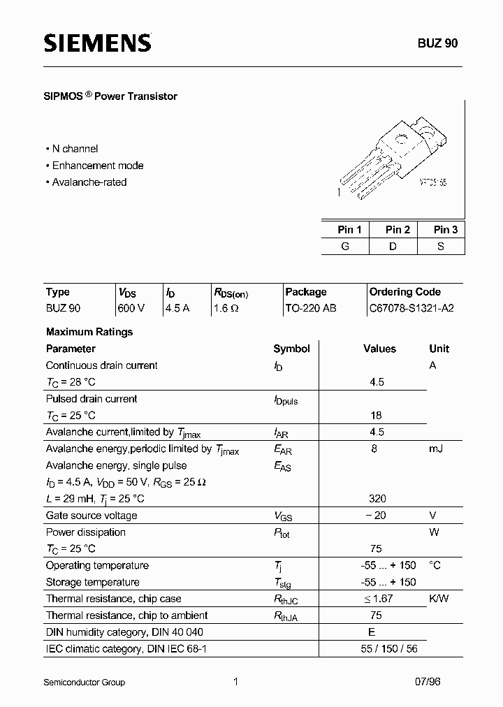 BUZ90_524590.PDF Datasheet