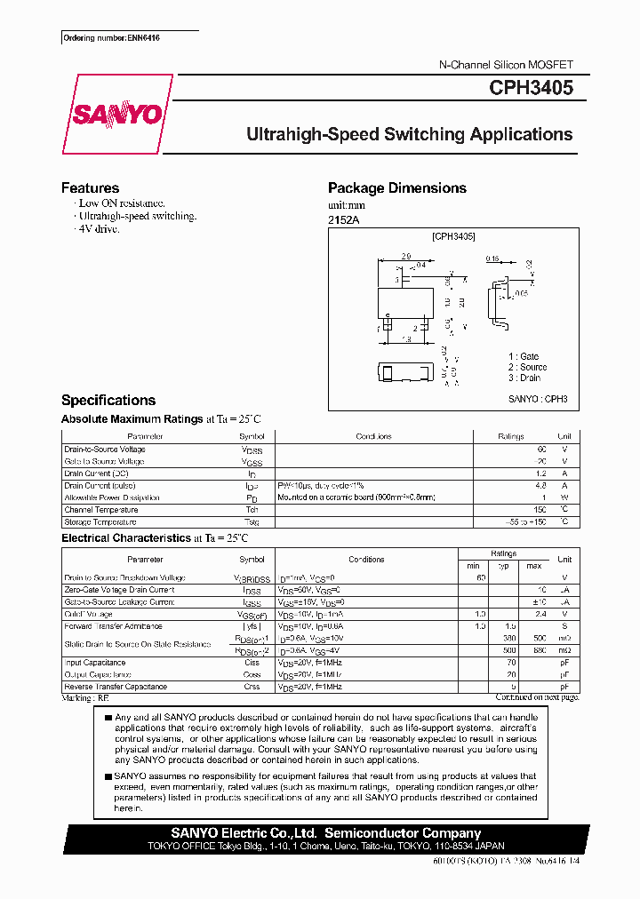 CPH3405_544507.PDF Datasheet