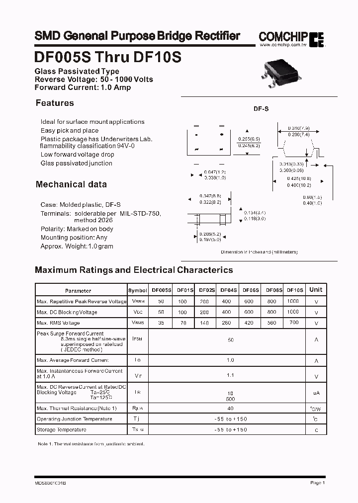 DF005S_499848.PDF Datasheet