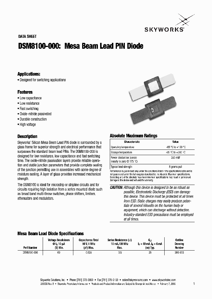 DSM8100-000_489341.PDF Datasheet