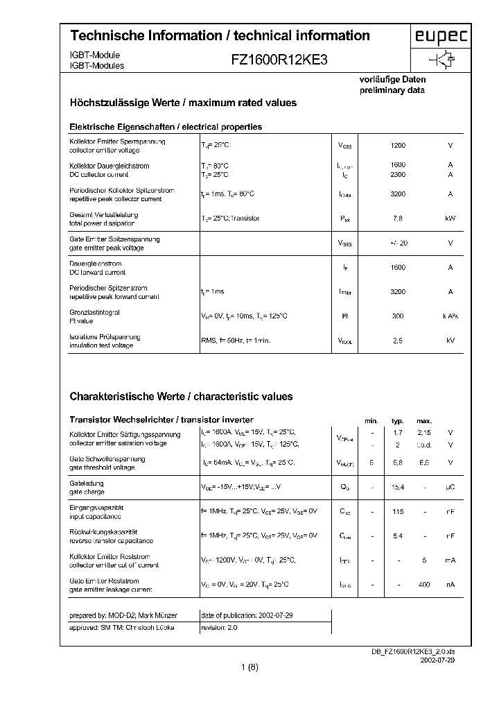 FZ1600R12KE3_545262.PDF Datasheet