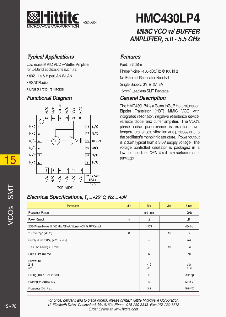 HMC430LP4_511076.PDF Datasheet