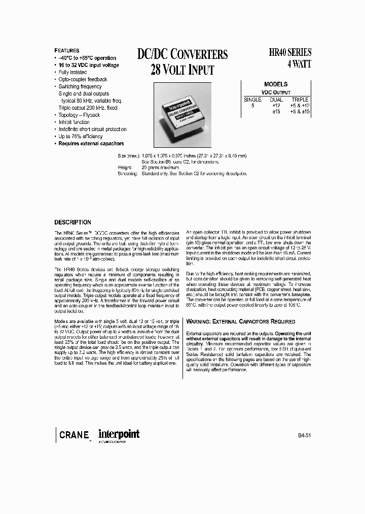 DH40 27S DATASHEET PDF visual data 6