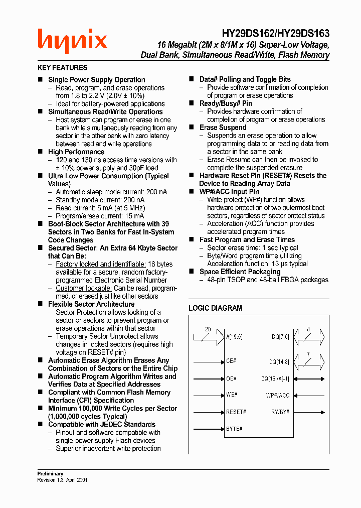 HY29DS162_551774.PDF Datasheet