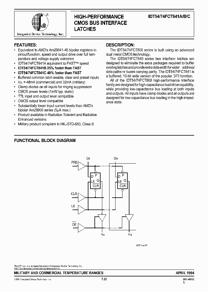 IDT54FCT841AD_550087.PDF Datasheet