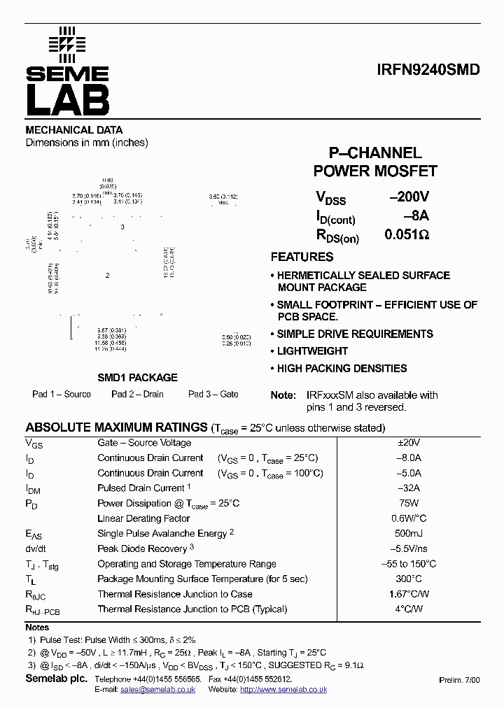 IRFN9240SMD_543830.PDF Datasheet