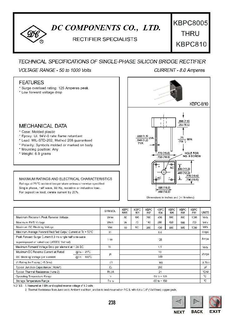 KBPC801_539735.PDF Datasheet