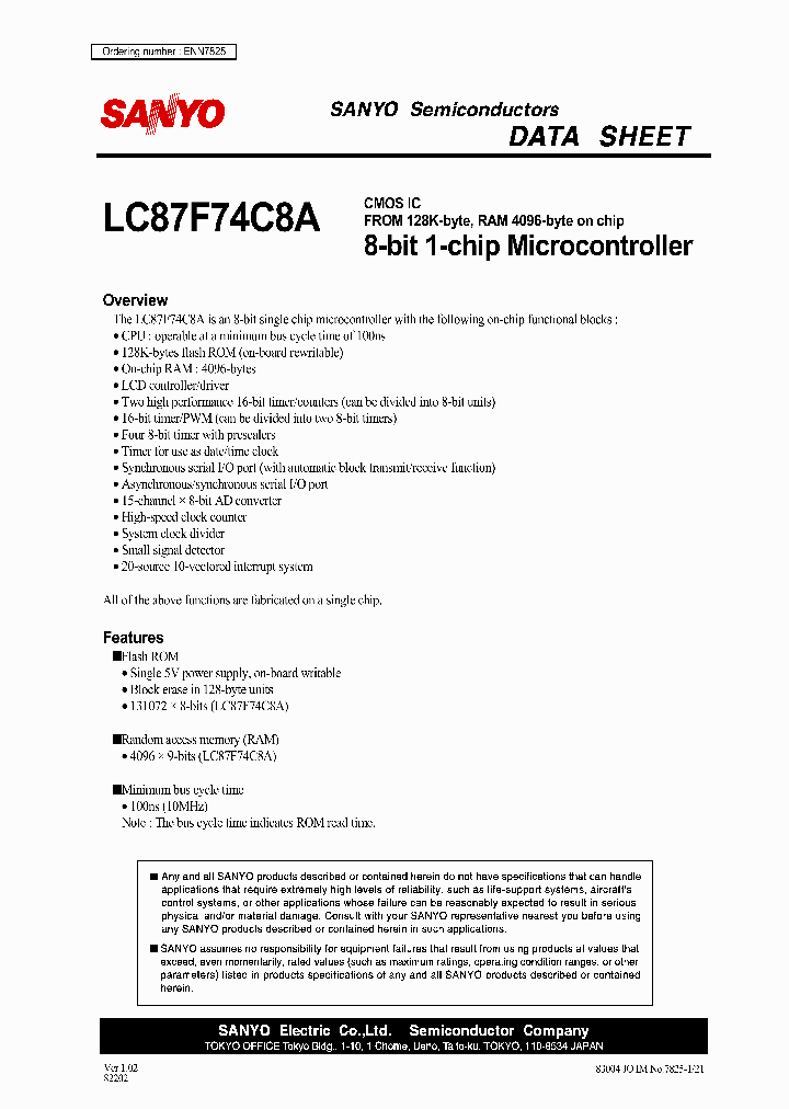 LC87F74C8A_538699.PDF Datasheet