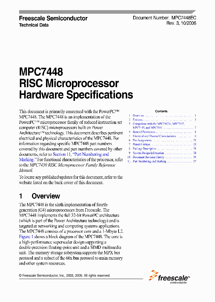 MPC7448_545025.PDF Datasheet
