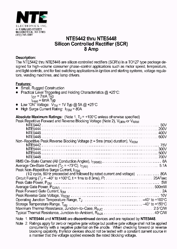 NTE5446_514464.PDF Datasheet