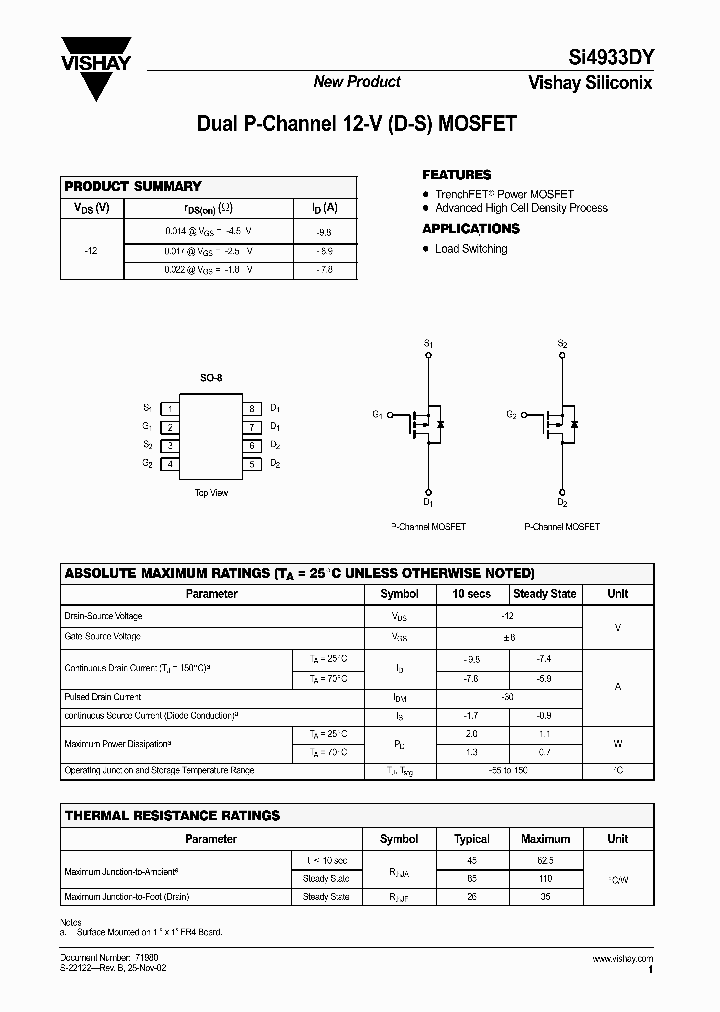 SI4933DY_548405.PDF Datasheet