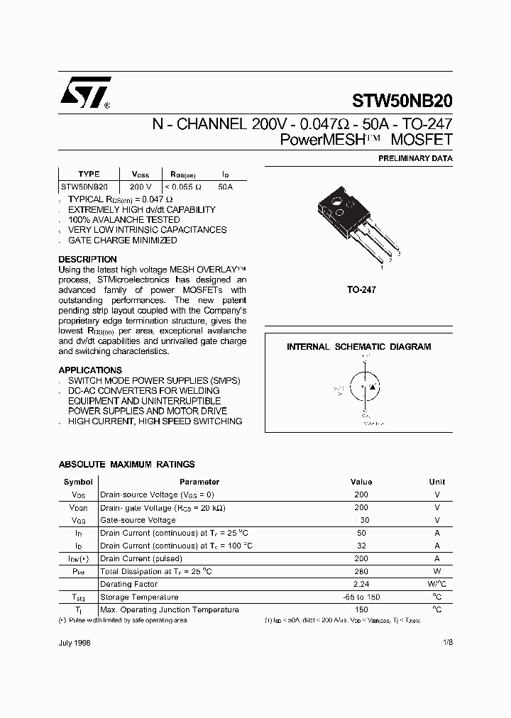 STW50NB20_540303.PDF Datasheet