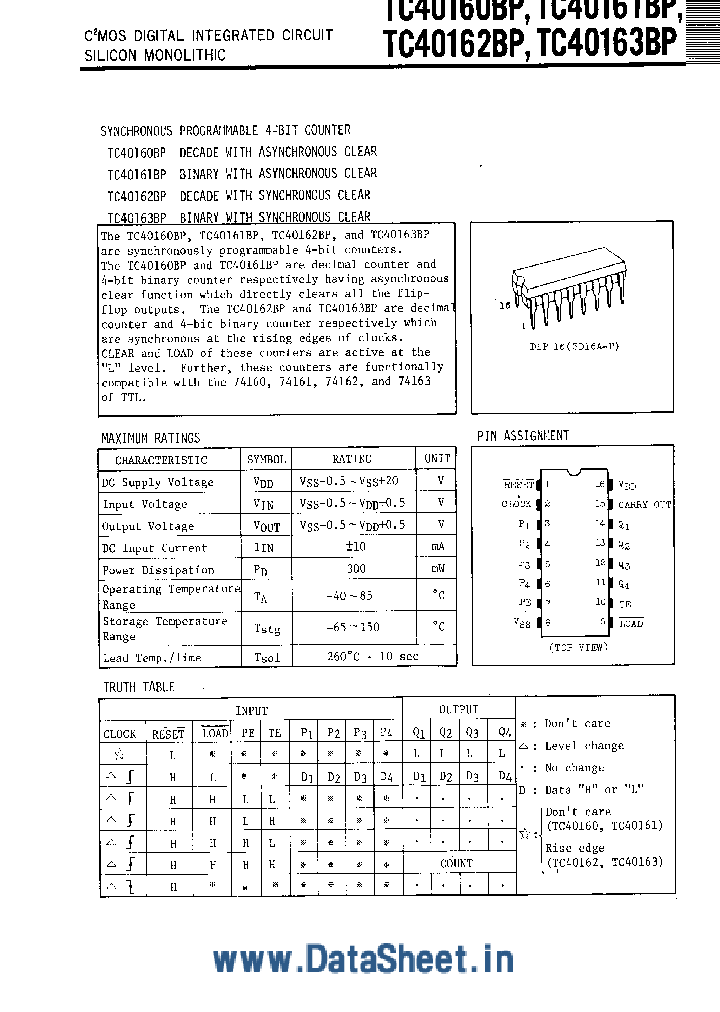 TC40160BP_510001.PDF Datasheet