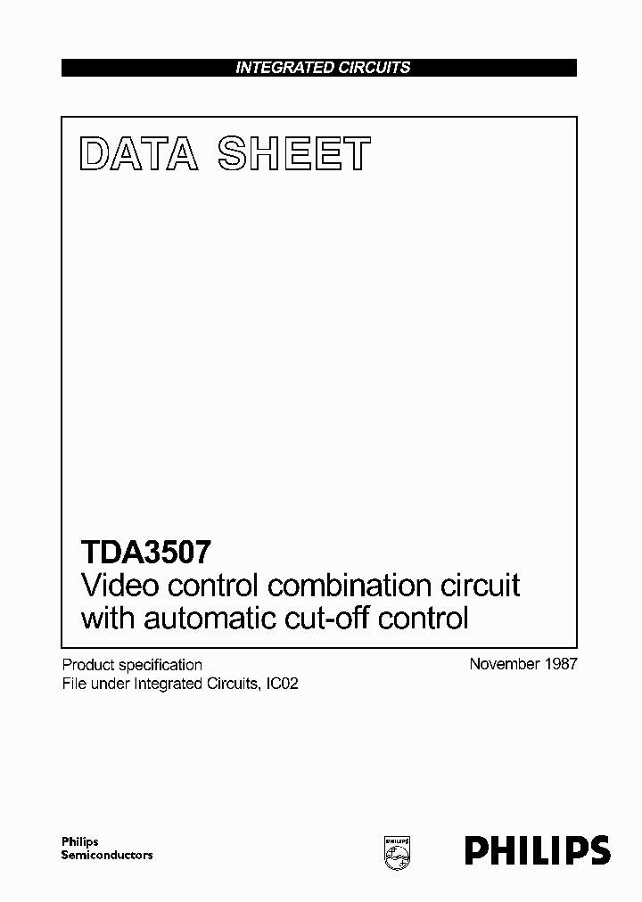 TDA3507_527598.PDF Datasheet