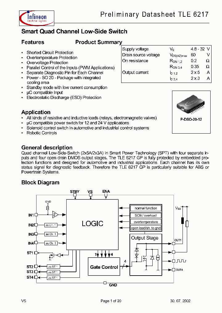 TLE6217G_506809.PDF Datasheet