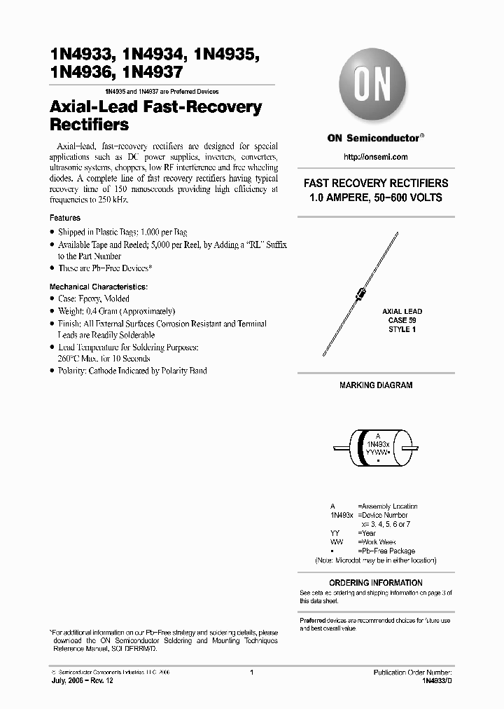1N4934G_743624.PDF Datasheet Download --- IC-ON-LINE