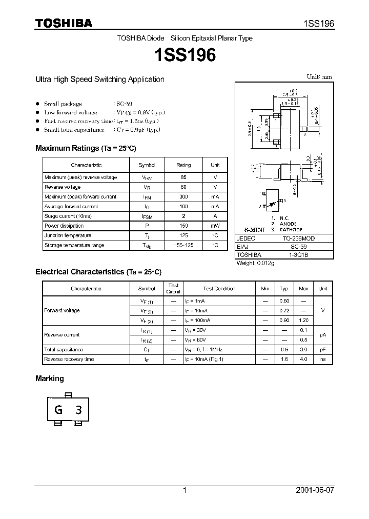 1SS196_600548.PDF Datasheet