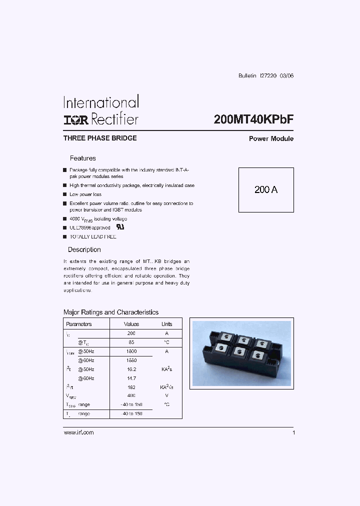 200MT40KPBF_732540.PDF Datasheet